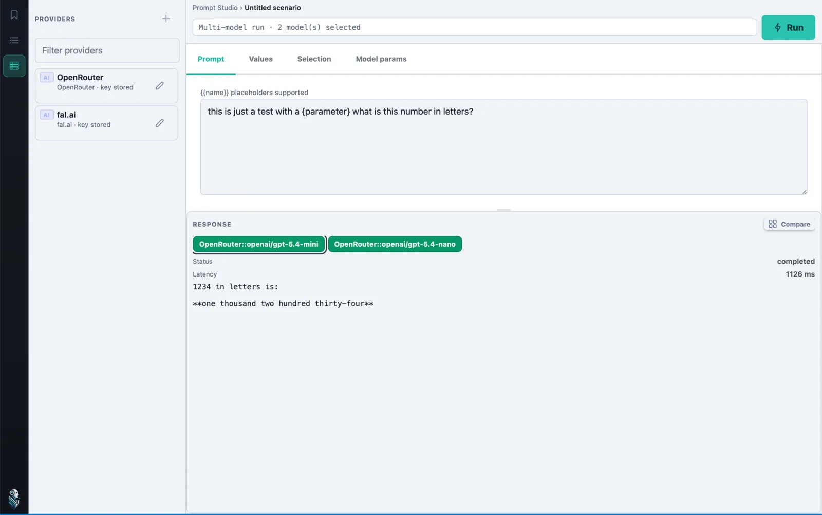 VernaOne desktop app provider settings with API keys stored locally